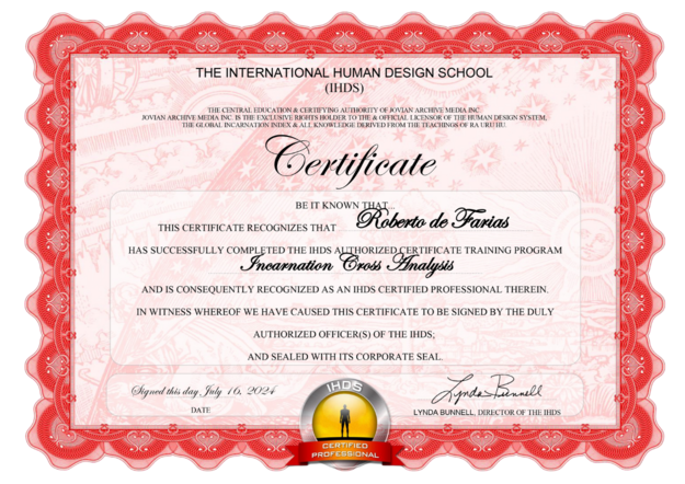 Certificado IHDS — Analista de Cruz de Encarnação