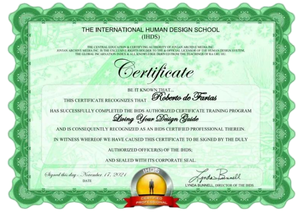 Certificado IHDS — Guia Viver Seu Desenho